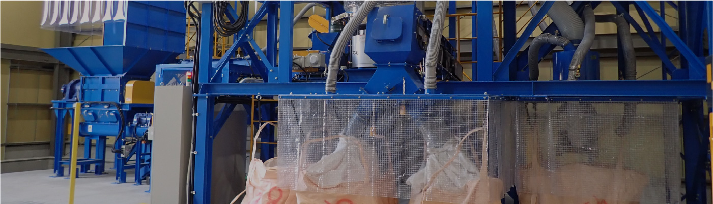 リサイクル処理施設 石膏ボード分別機