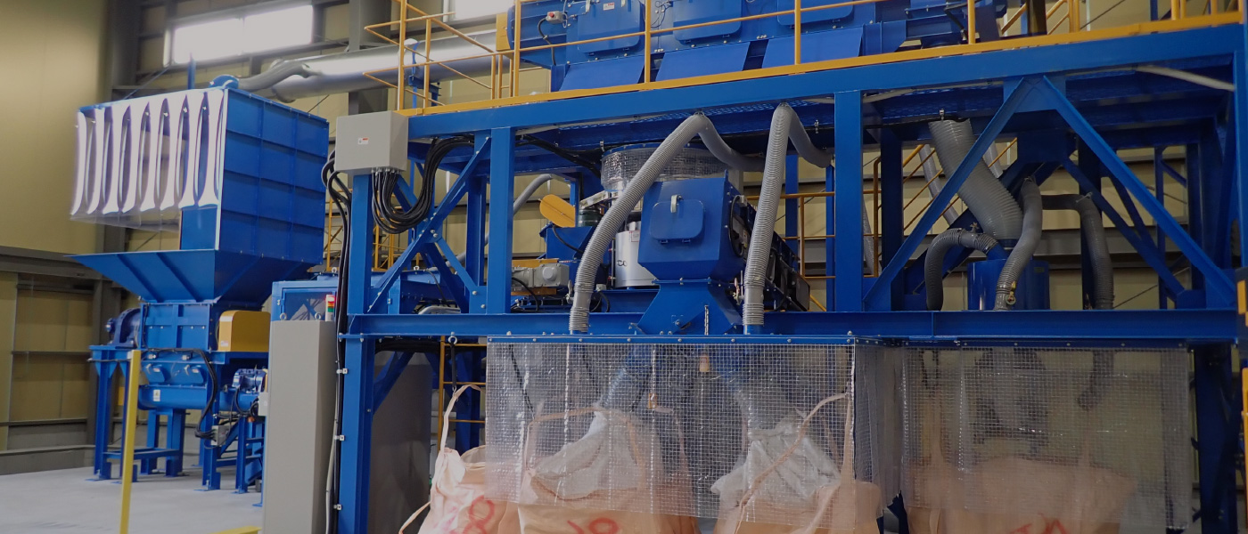 リサイクル処理施設 石膏ボード分別機